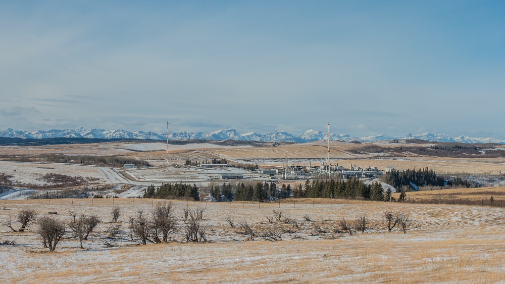 Gas Plant in prairies