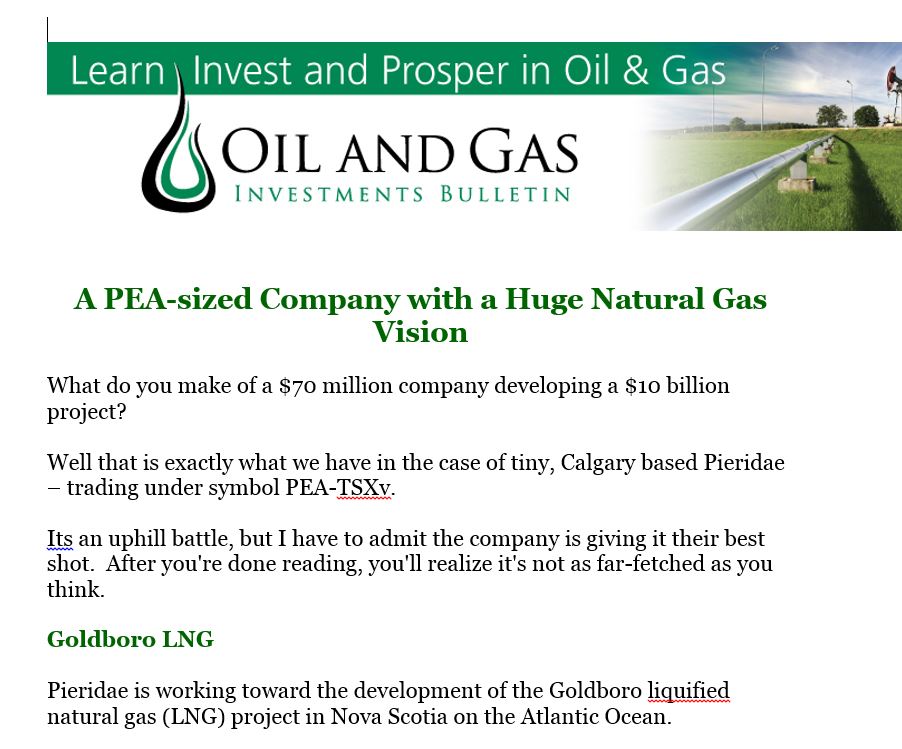 July 17 Oil & Gas Investment Bulletin Screenshot